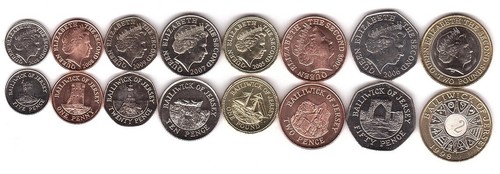 Jersey 10 20 50 - 1+2+5+10+20+50, pence
