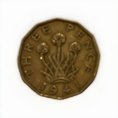 1941 drei pence münze bronze - drei,