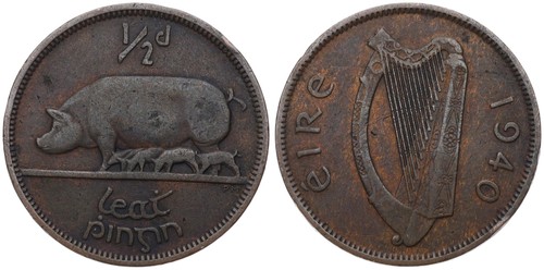 Irland ireland 2 pence - ireland, 1/2