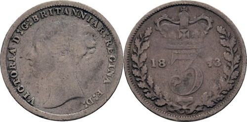 Grossbritannien pence 1873 - 3,