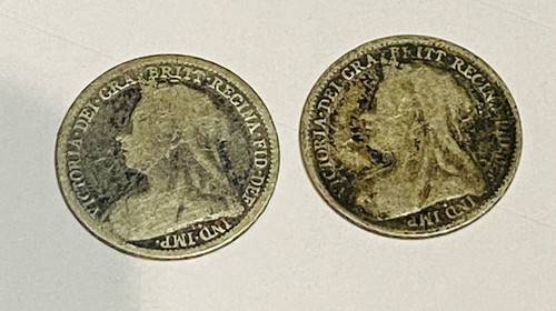 1895 drei pence silbermünze - pence,
